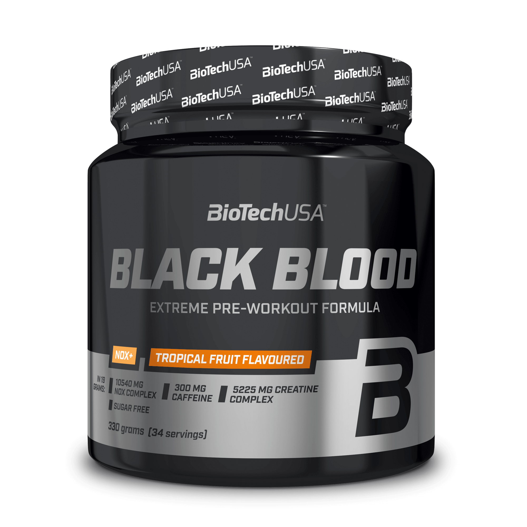 Black Blood NOX+ 330g (BiotechUSA) Tropical Fruit