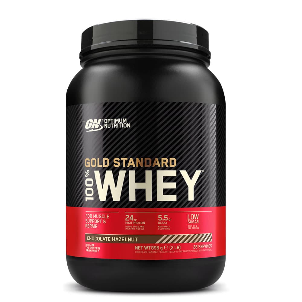 100% Whey Gold Standard 908g (Optimum Nutrition) Chocolate Hazelnut