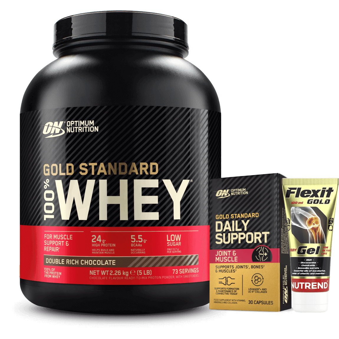 100% Whey Gold Standard 2270g + Joint & Μuscle Support (Optimum Nutrition)