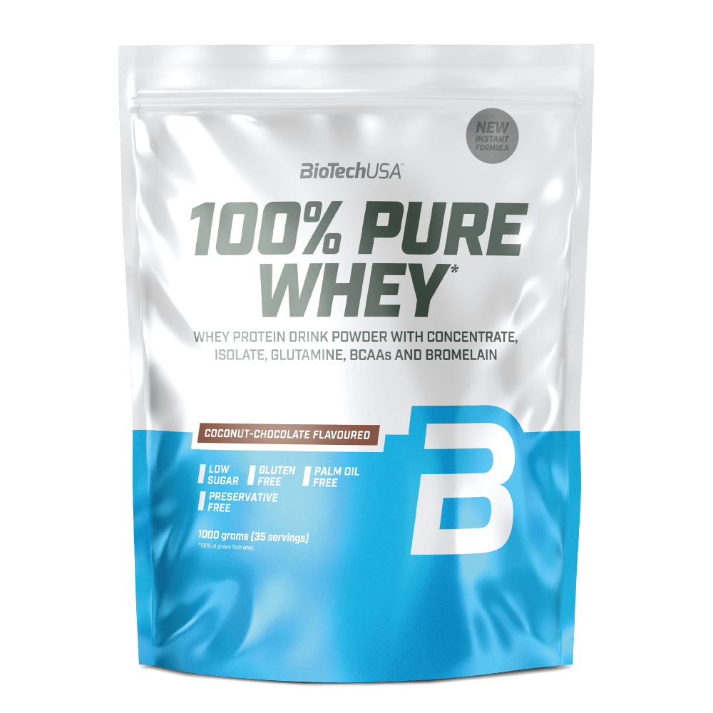 100% Pure Whey 1000g (BiotechUSA) Chocolate Coconut