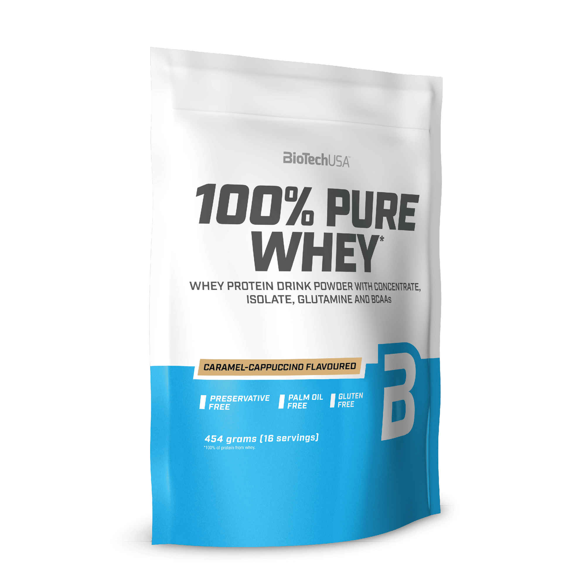 100% Pure Whey 454g (BiotechUSA) Caramel Cappuccino