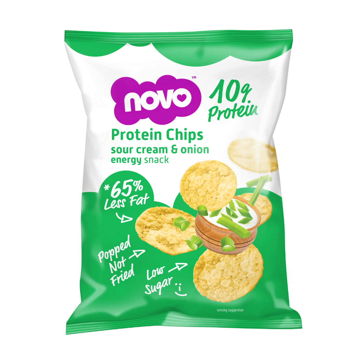 Protein Chips 30g (Novo Nutrition) Onion & Sour Cream