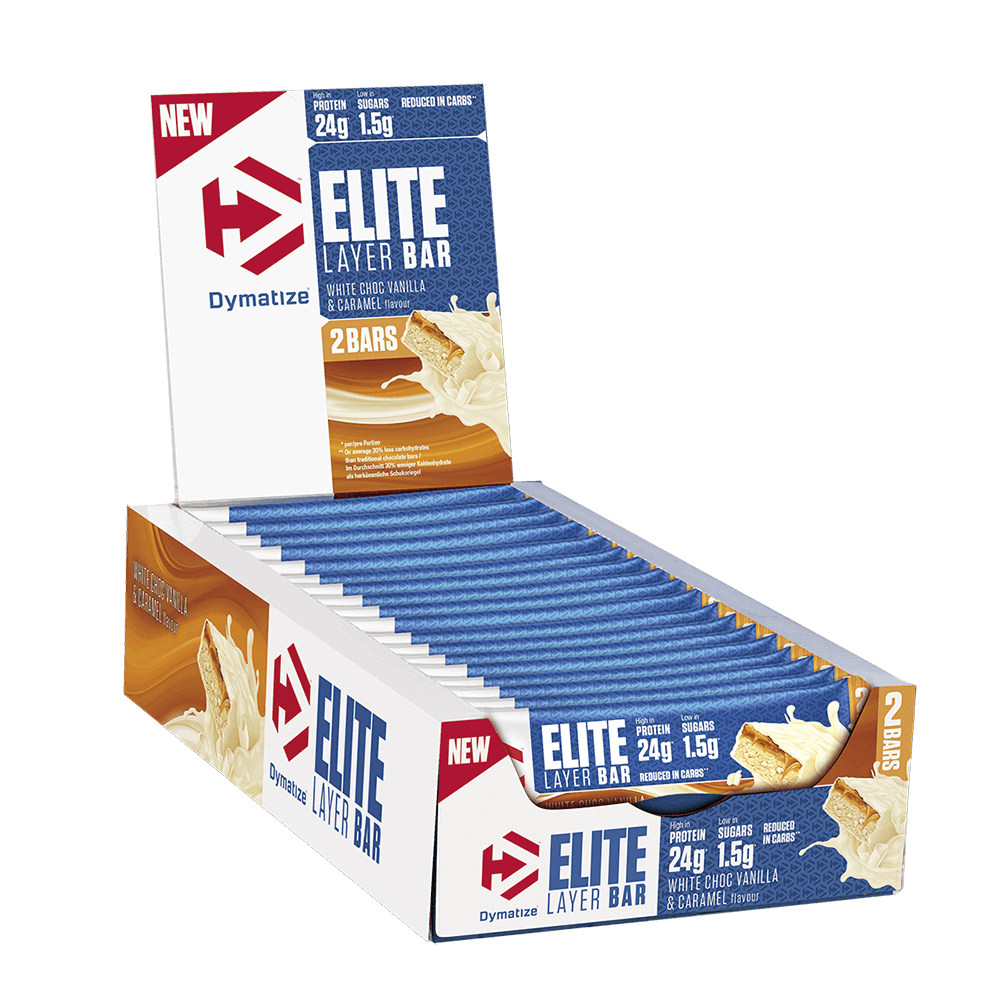 Elite Layer Bar 18x60g (Dymatize) White Chocolate Vanilla & Caramel