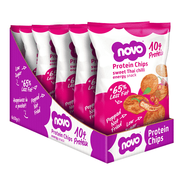 Protein Chips 6x30g (Novo Nutrition) Thai Sweet Chilli