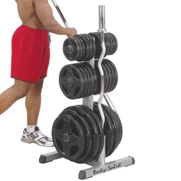Body-Solid Olympic Plate Tree & Bar Holder - Image 2