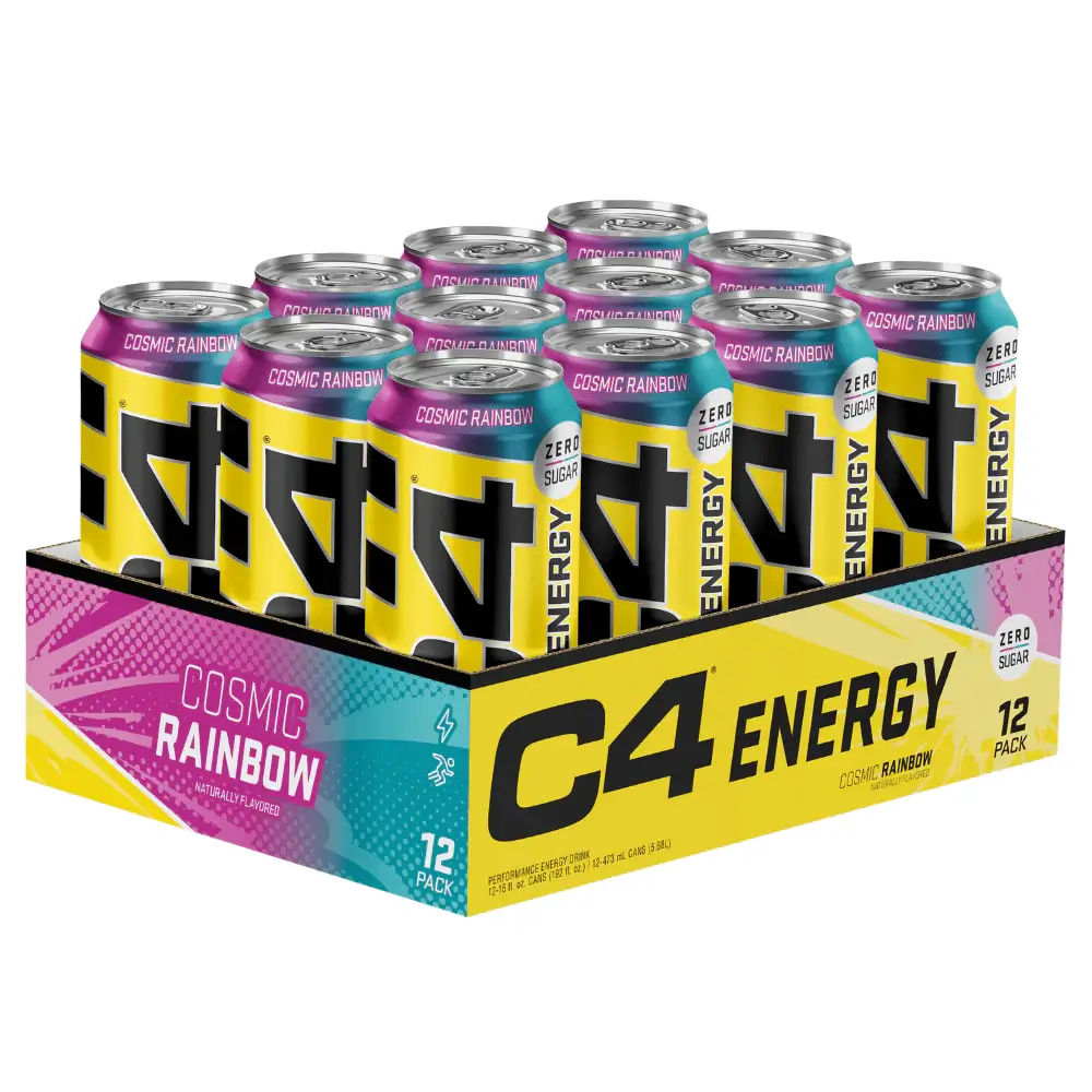 C4 Energy Drink Carbonated 12x500ml (Cellucor) Cosmic Rainbow
