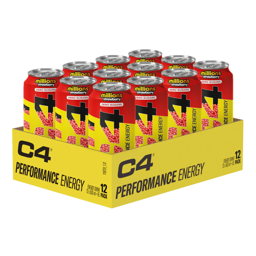 C4 Energy Drink Carbonated 12x500ml (Cellucor) Strawberry