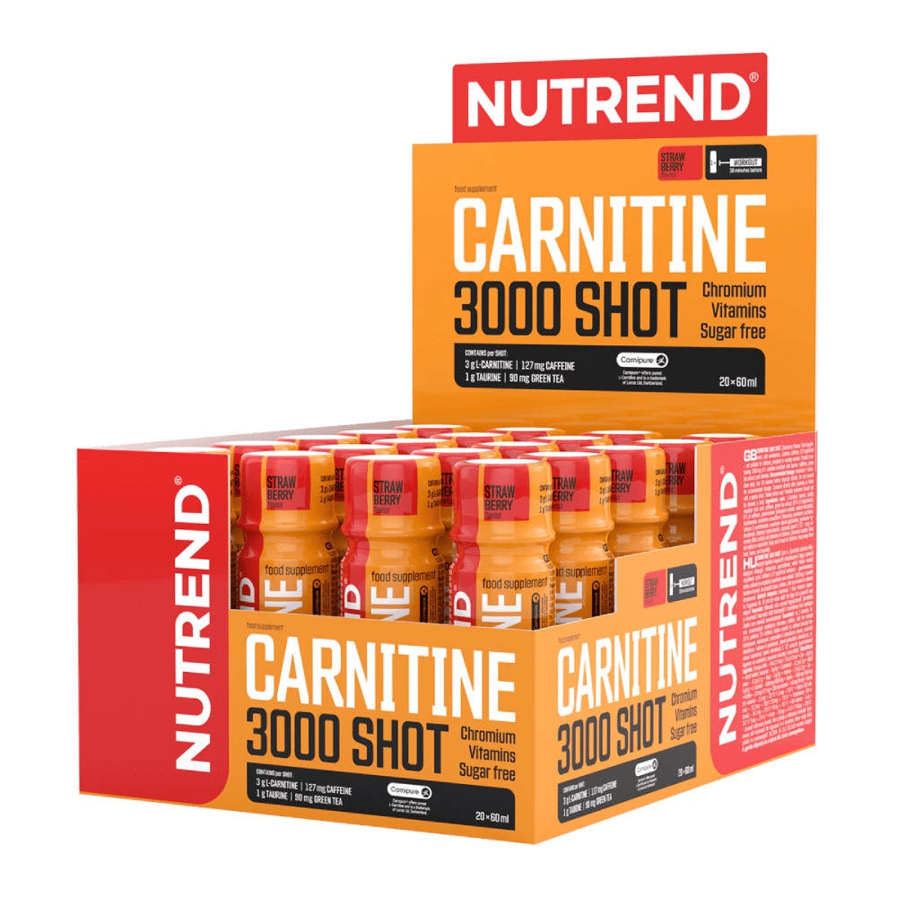 Carnitine 3000 Shot 20x60ml (Nutrend) Strawberry