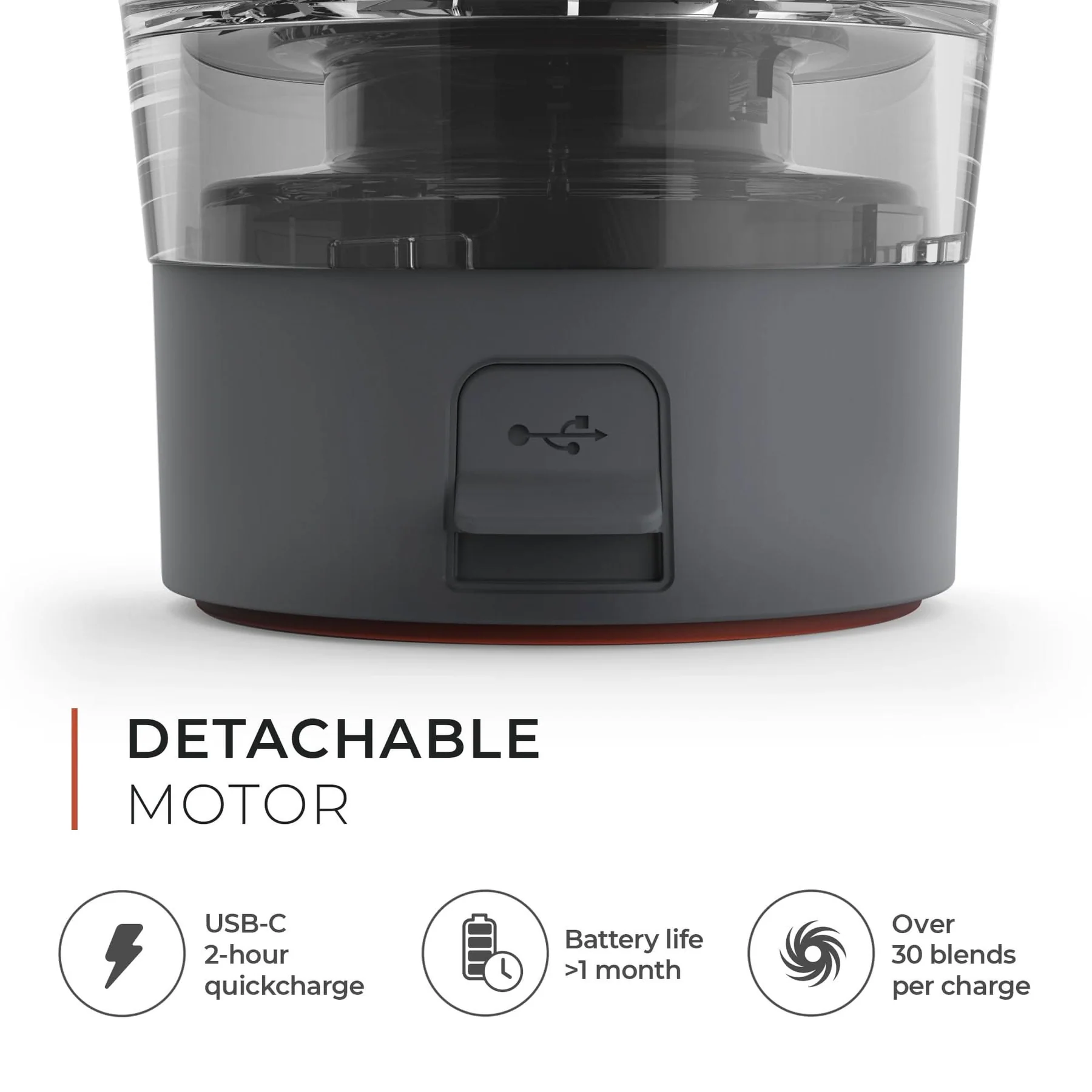 PRO Plastic Electric Shaker Graphite Gray 600ml (PROMiXX) - Image 4