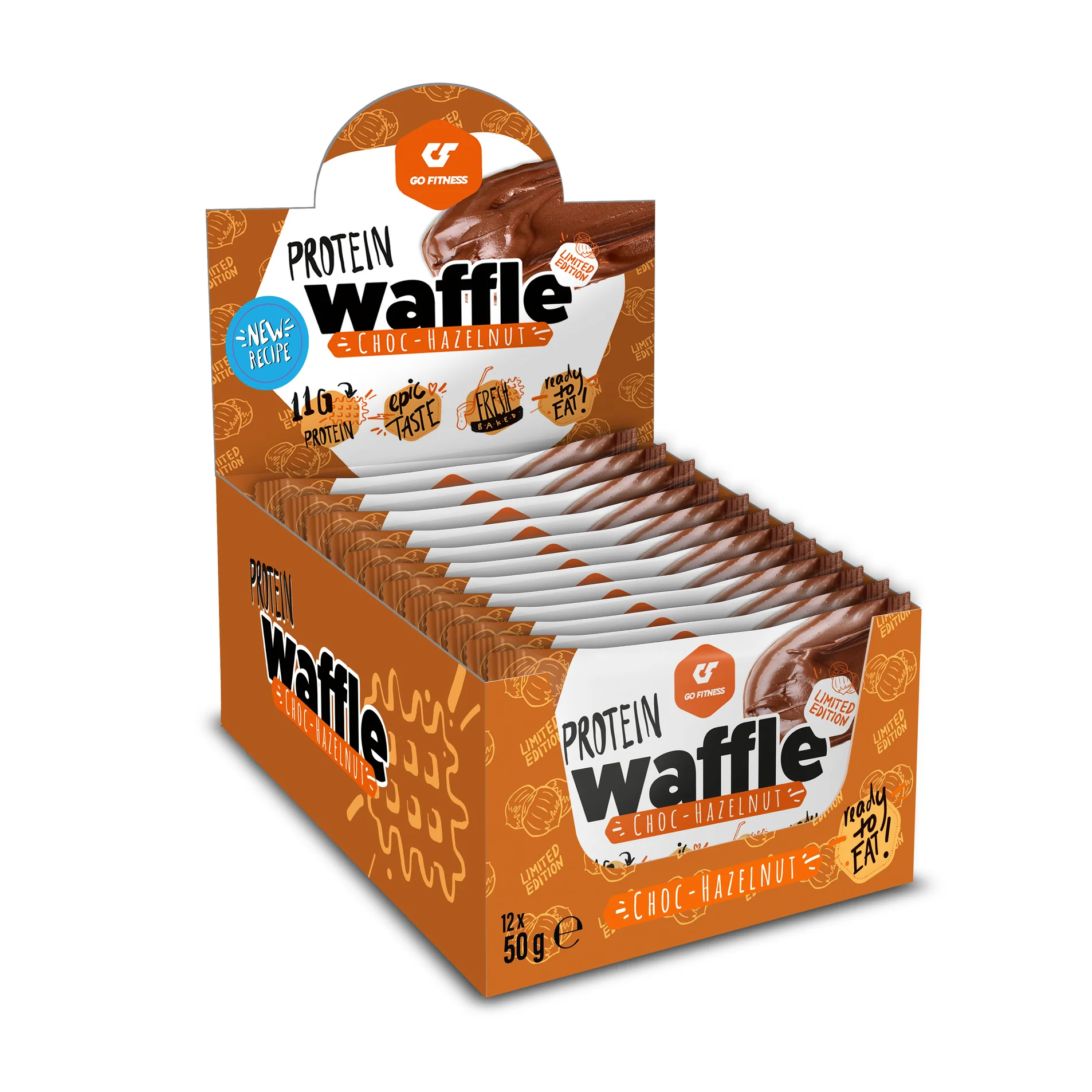 Protein Waffle 12x50g (Go Fitness)