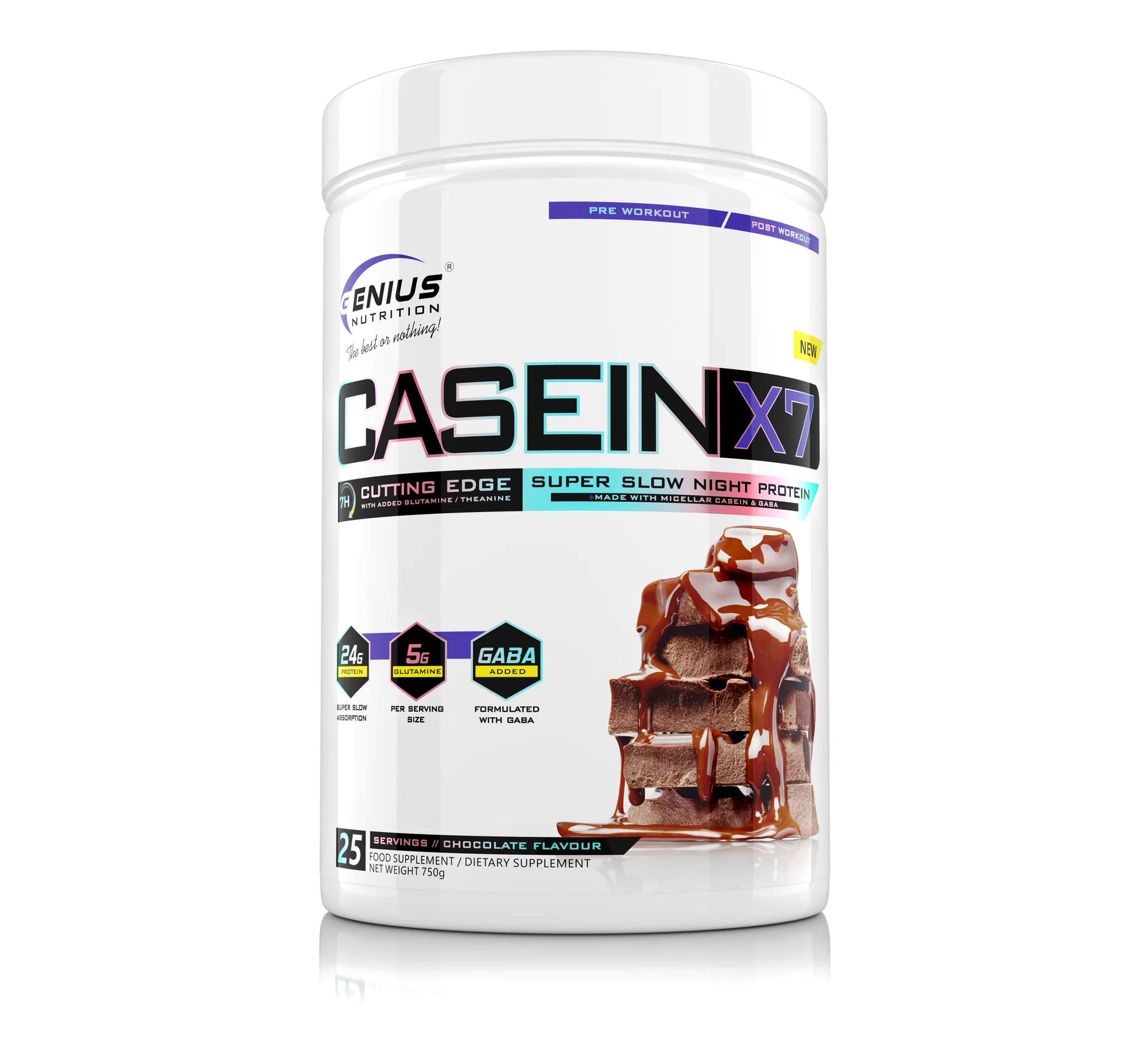 CASEIN-X7 750g (Genius Nutrition)