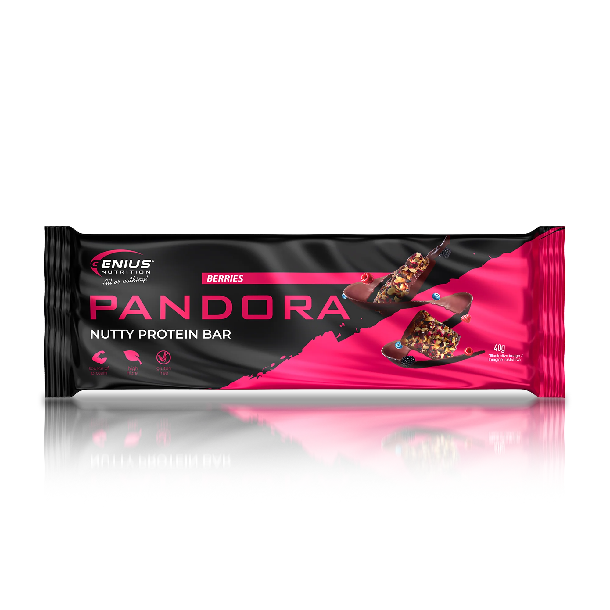 PANDORA NUTTY PROTEIN BAR® 40g (Genius Nutrition)