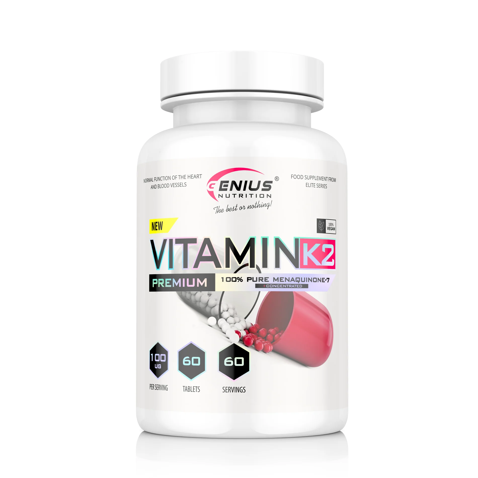 VITAMIN K2 60 tabs (Genius Nutrition)