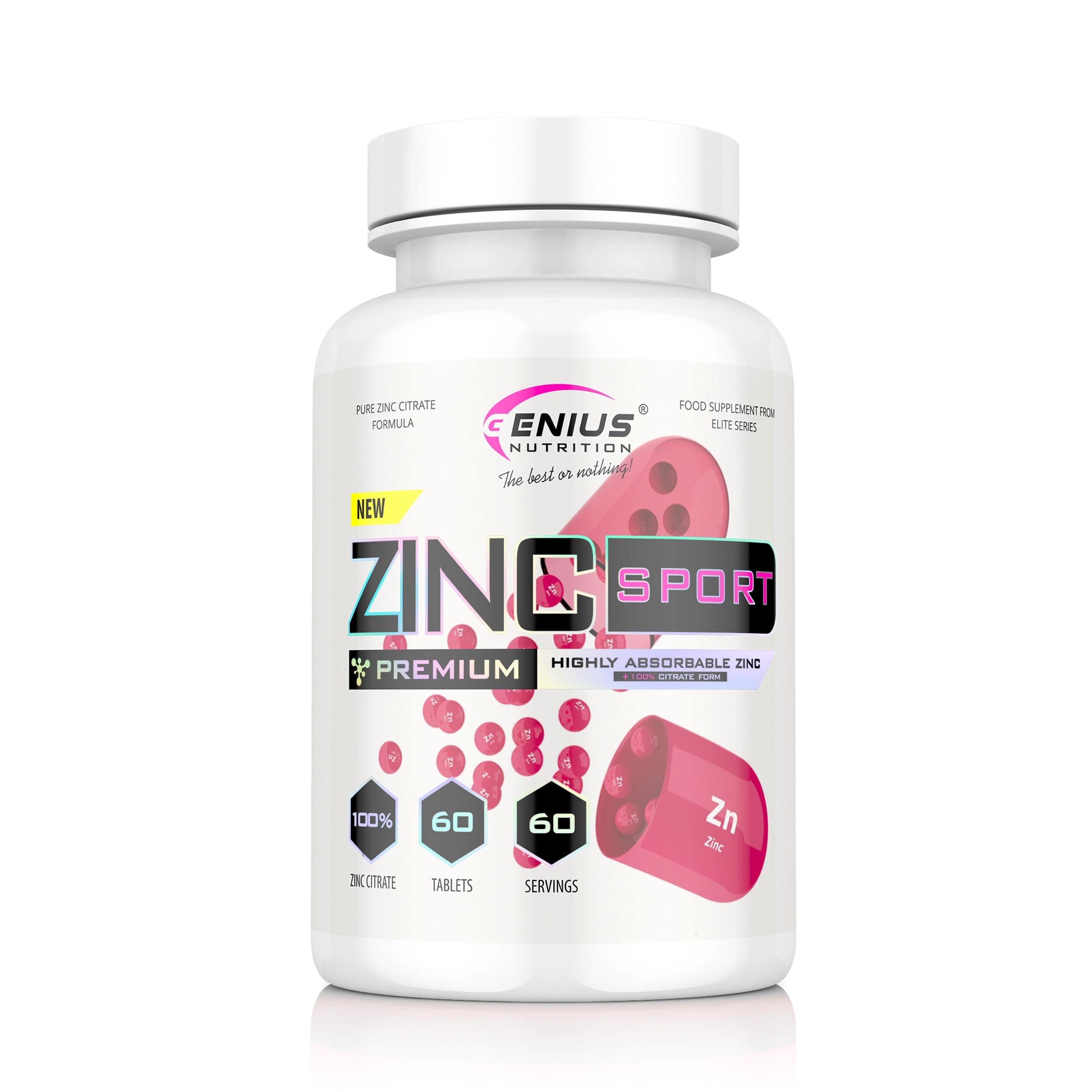 Zinc Sport 60tabs (Genius Nutrition)