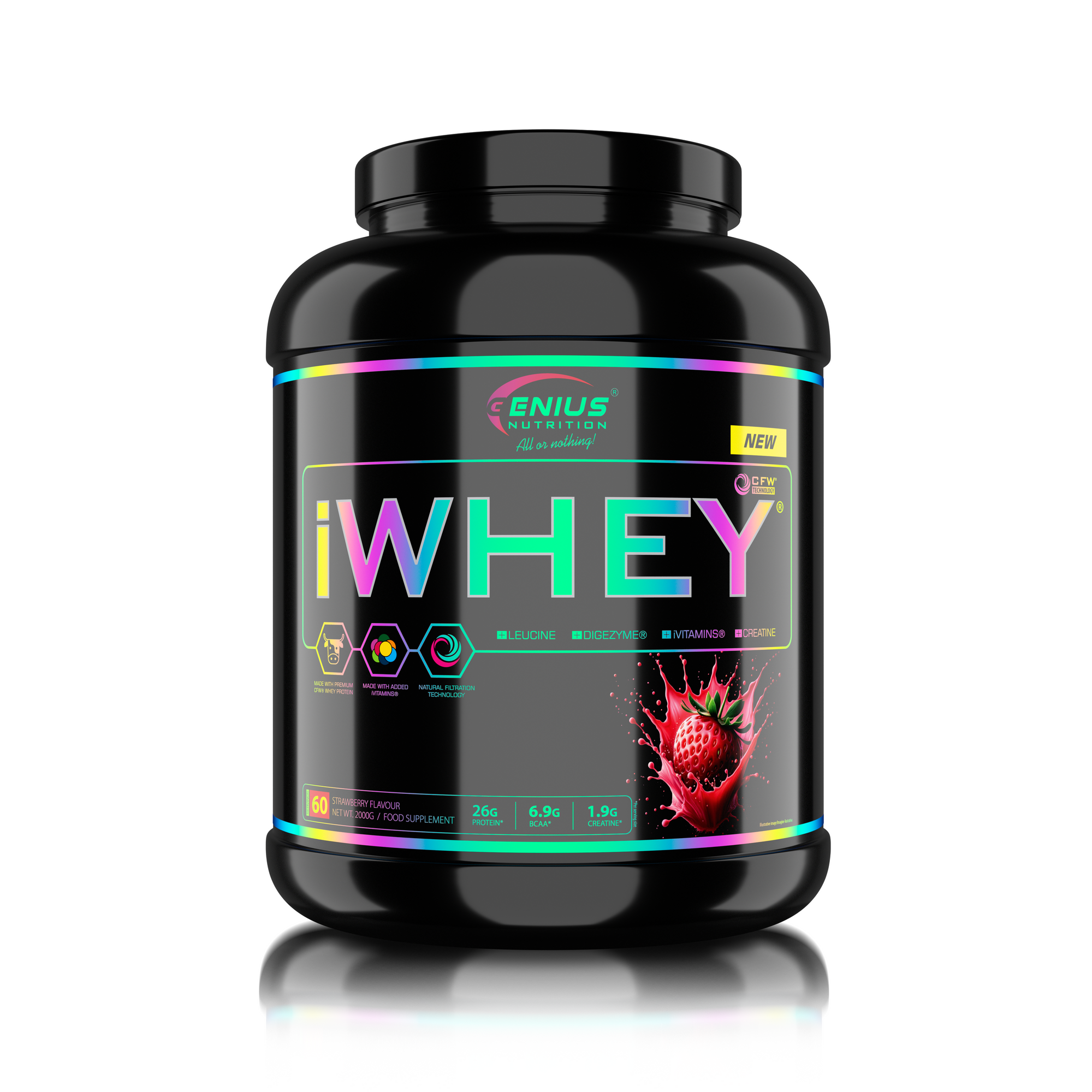 iWHEY® 2000g (Genius Nutrition) Strawberry