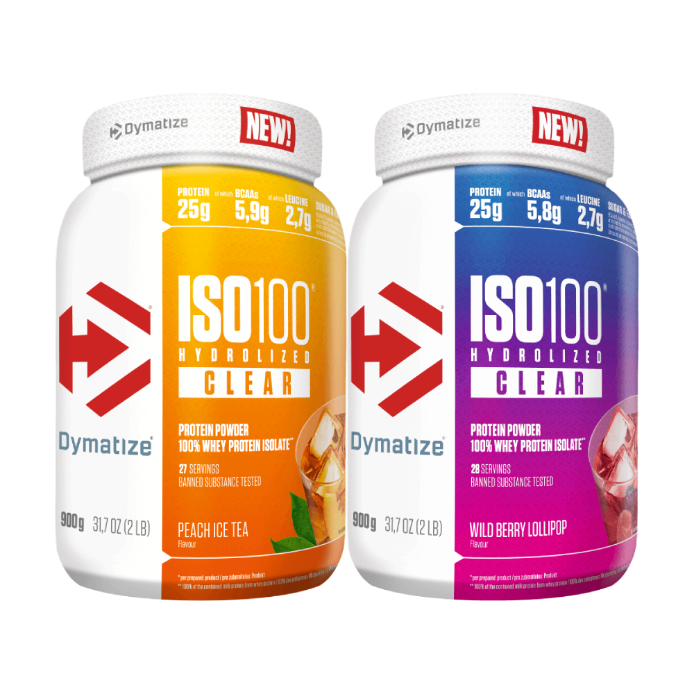 2x Iso 100 Hydrolyzed Clear 900g (Dymatize)