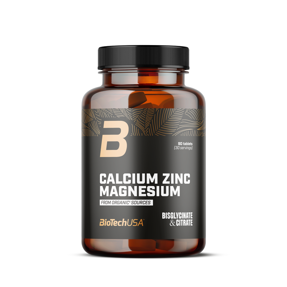 Calcium Zinc Magnesium from Organic Sources 90tabs (BiotechUSA)