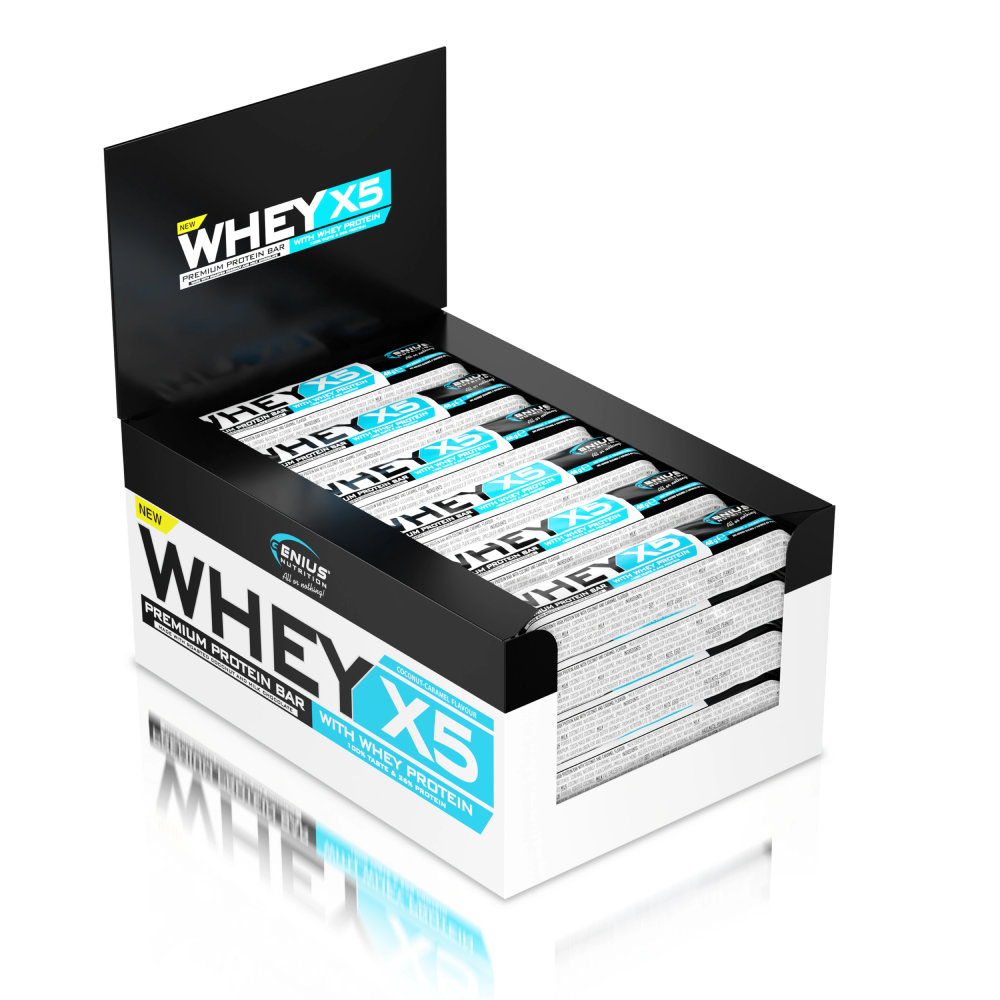 WHEY-X5 Protein Bar 24x48g (Genius Nutrition)