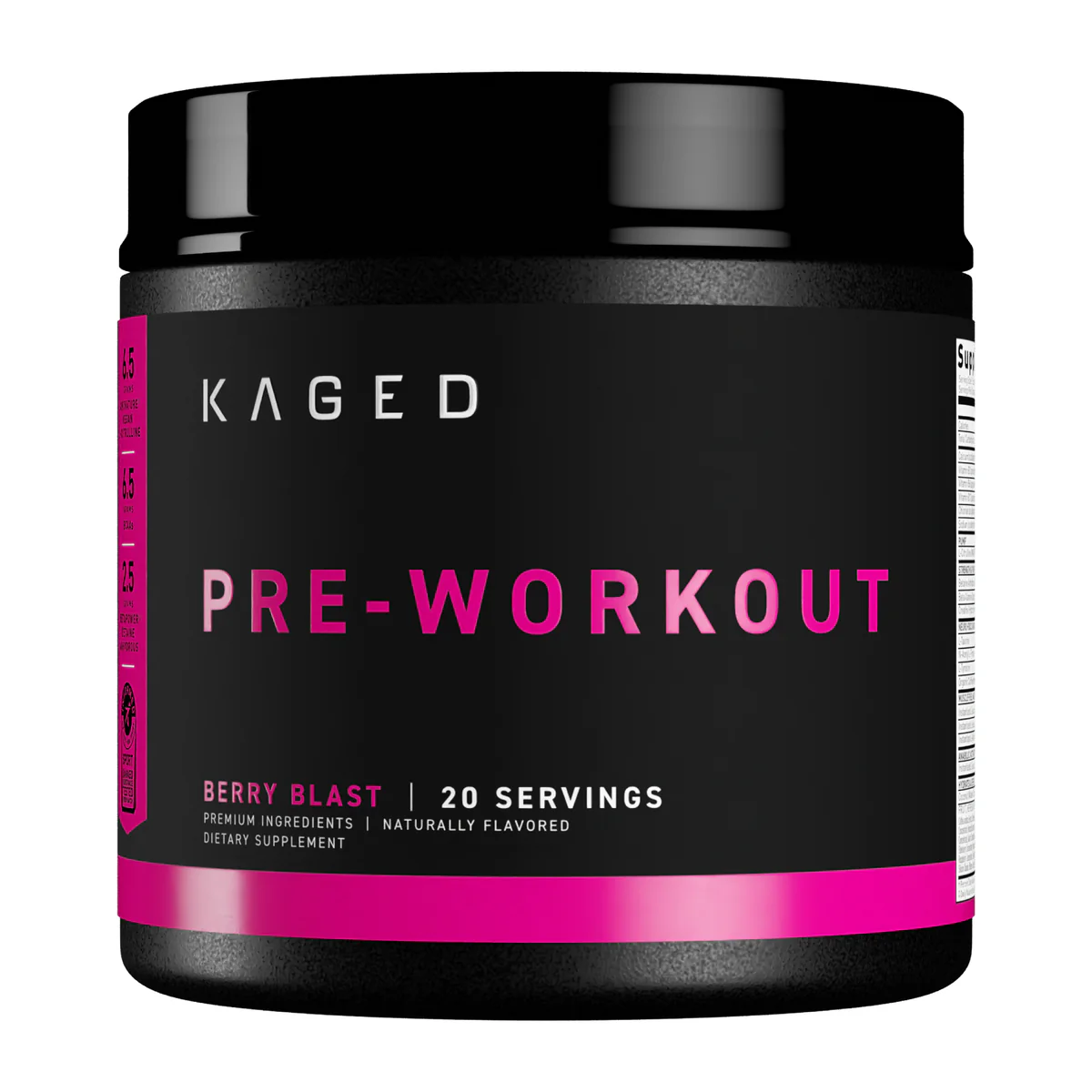 Pre-Workout (Pre-Kaged) 568-604g (Kaged Muscle) Berry Blast