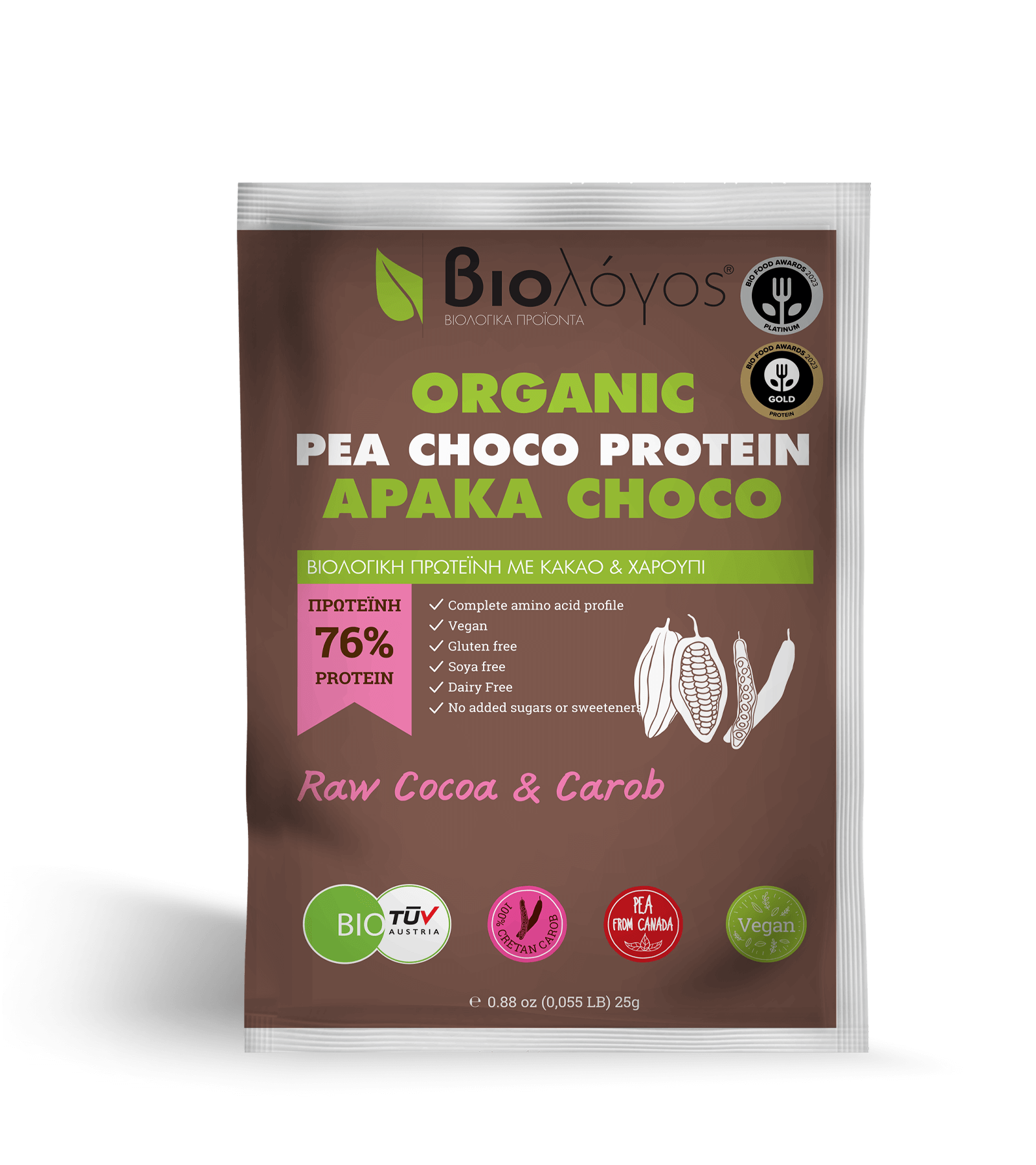 Βιολογική Πρωτεΐνη Αρακά COCO 25g (Βιολόγος)