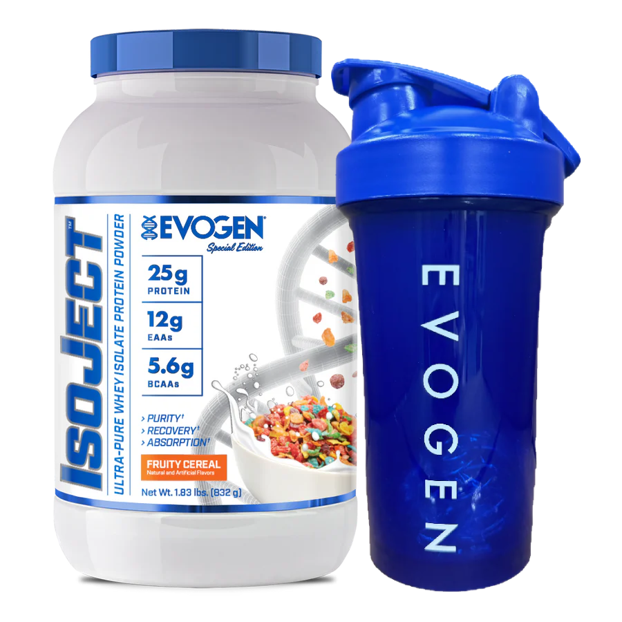 Isoject Ultra-Pure Whey Isolate Protein 896g + ΔΩΡΟ Next-Gen Shaker Blue 500ml (Evogen)