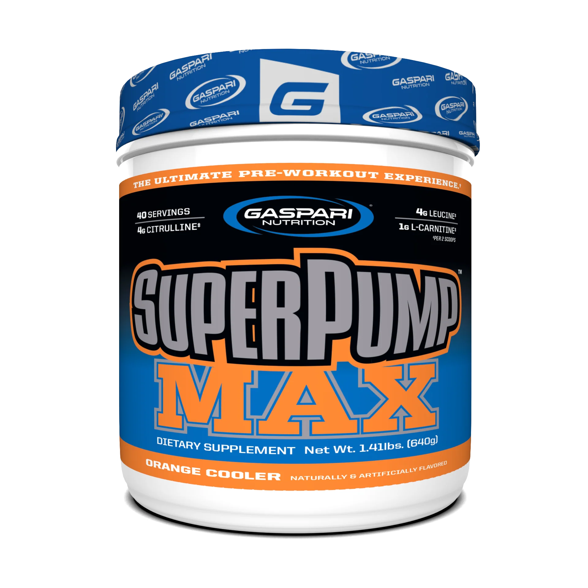 Super Pump Max 640g (Gaspari Nutrition) Orange Cooler