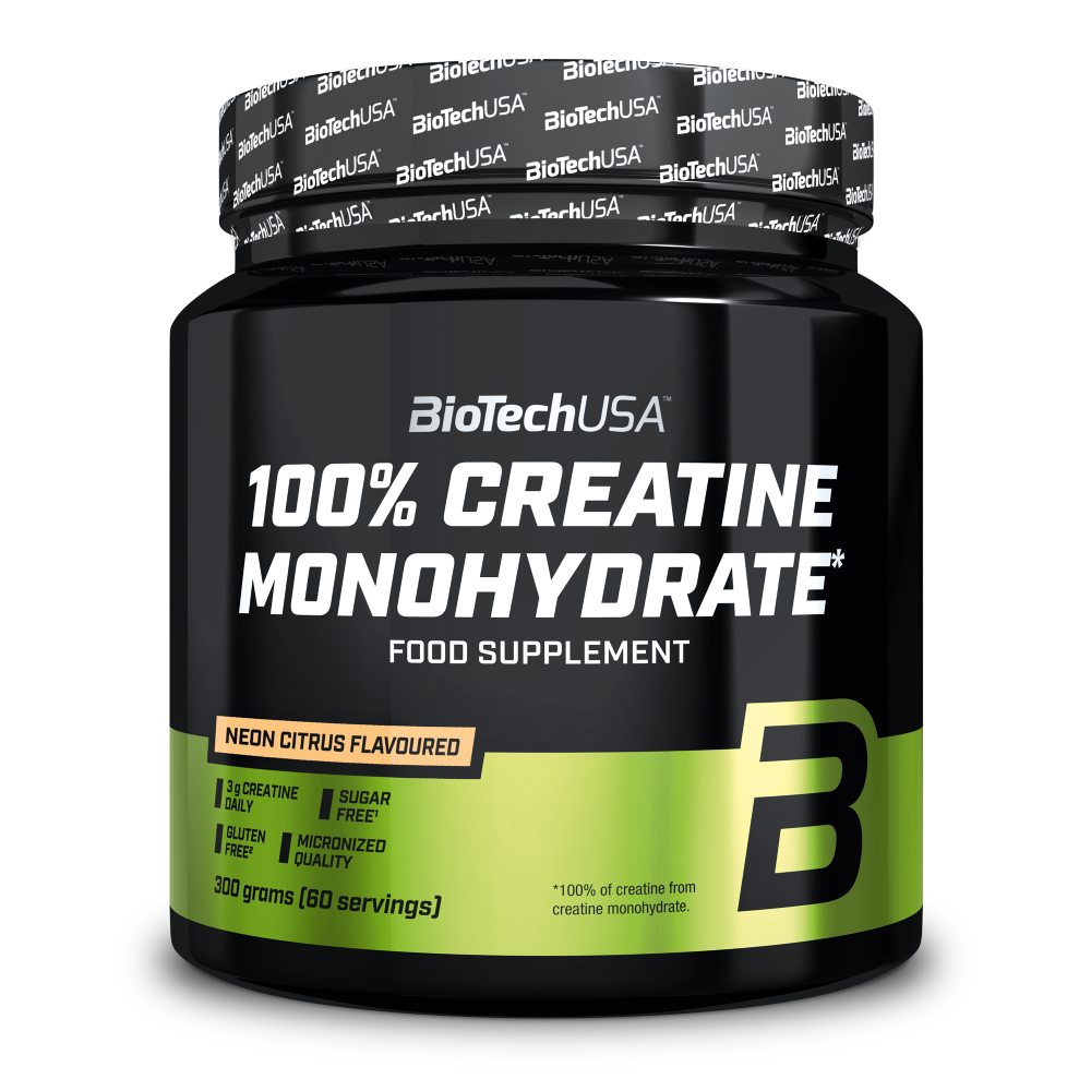 100% Creatine Monohydrate 300g Flavoured (BiotechUSA)