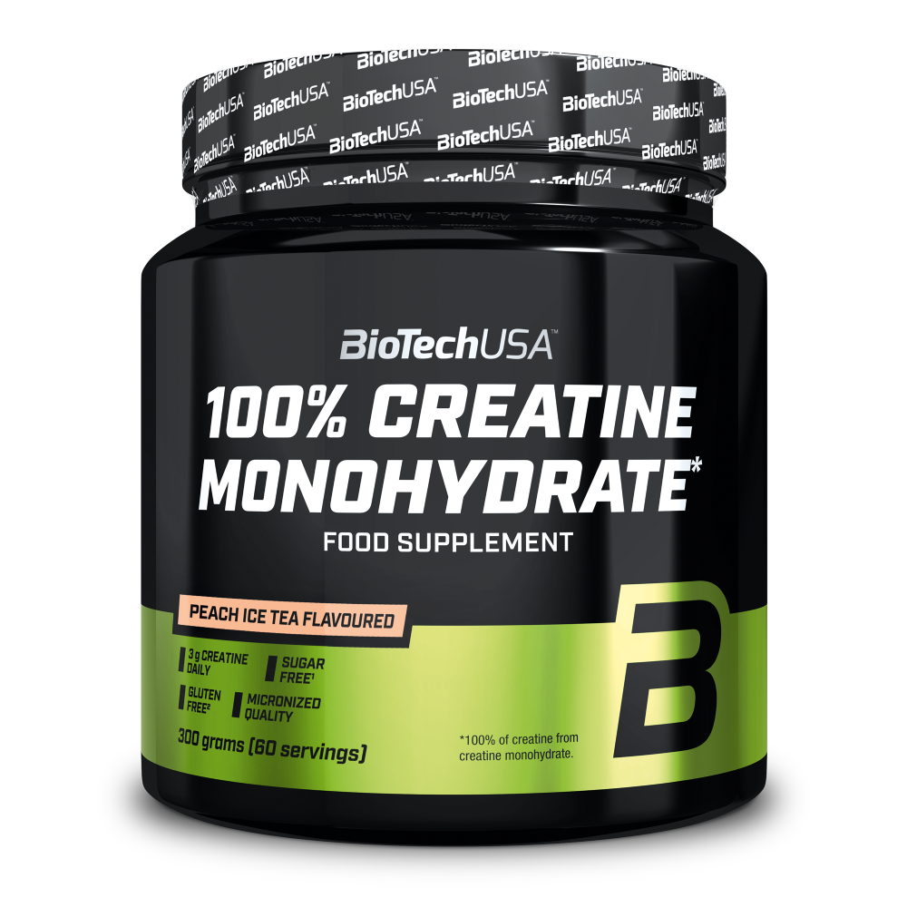 100% Creatine Monohydrate 300g Flavoured (BiotechUSA) Peach Ice Tea