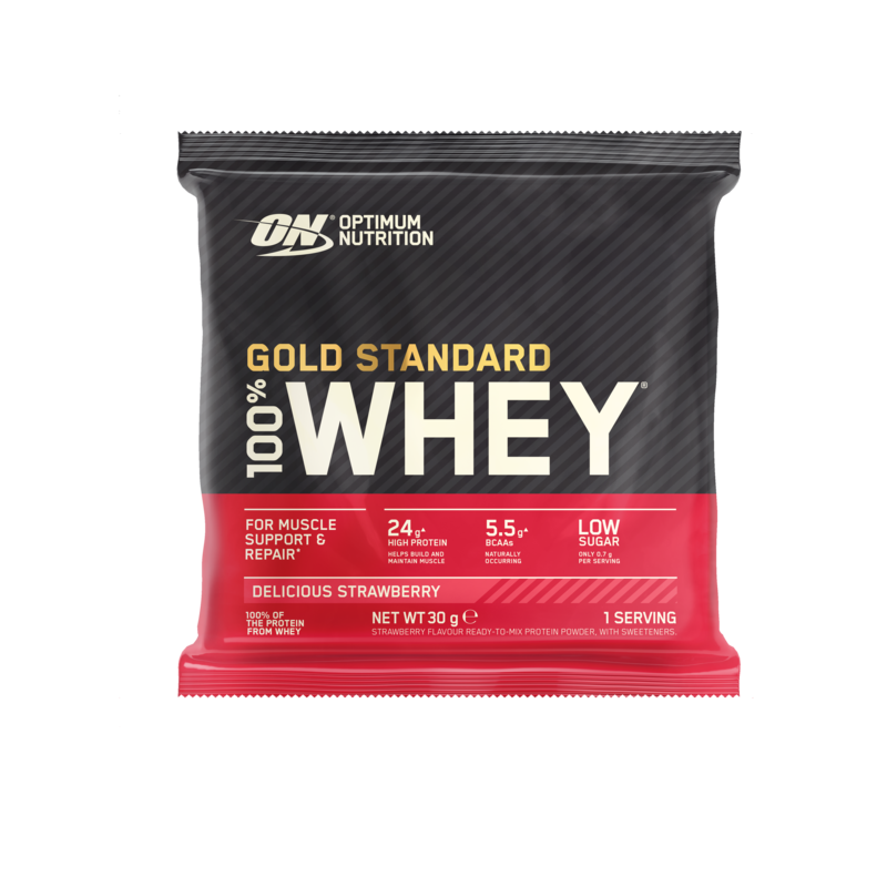 100% Whey Gold Standard 30g (Optimum Nutrition) Delicious Strawberry