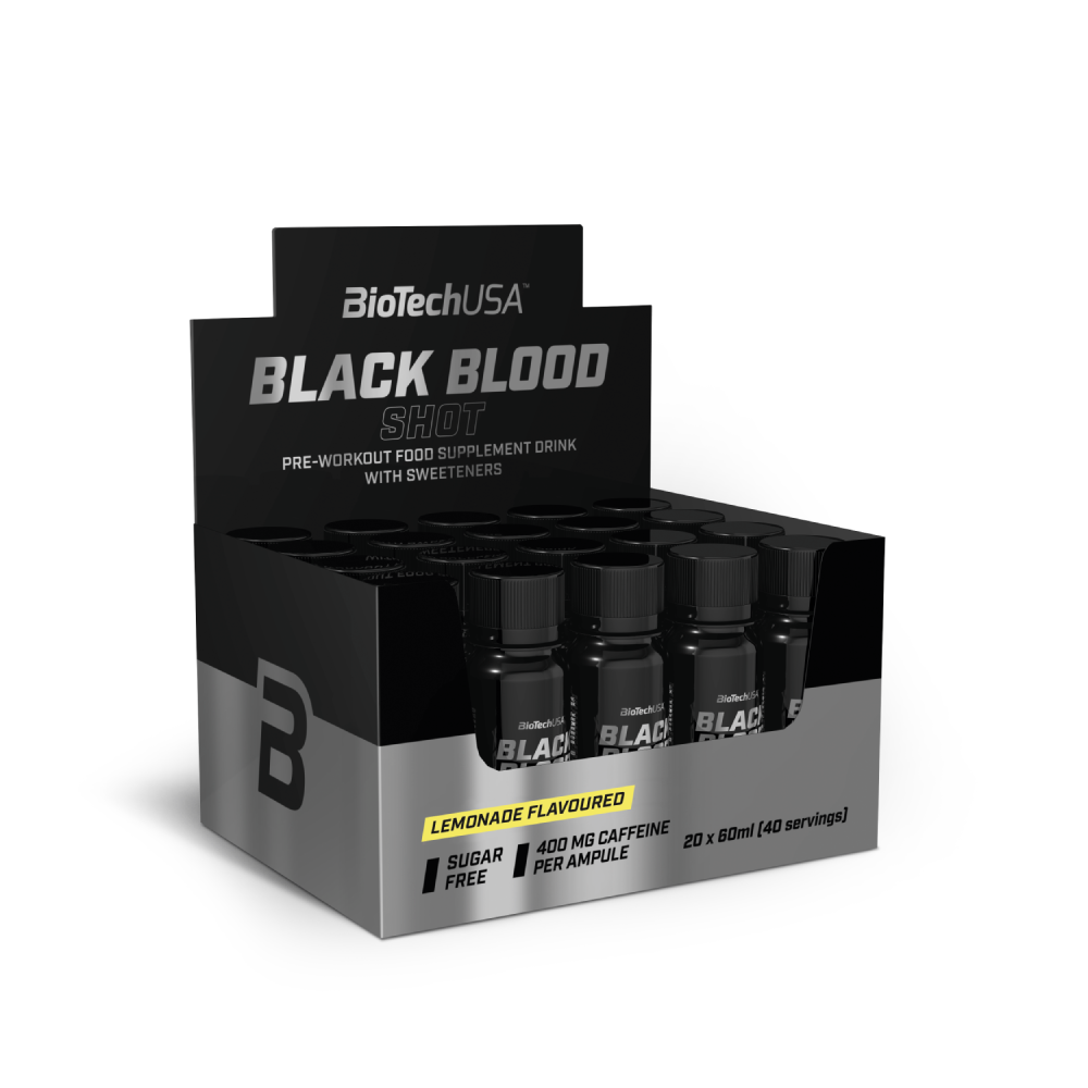 Black Blood Shot 20x60ml (BiotechUSA) Lemonade