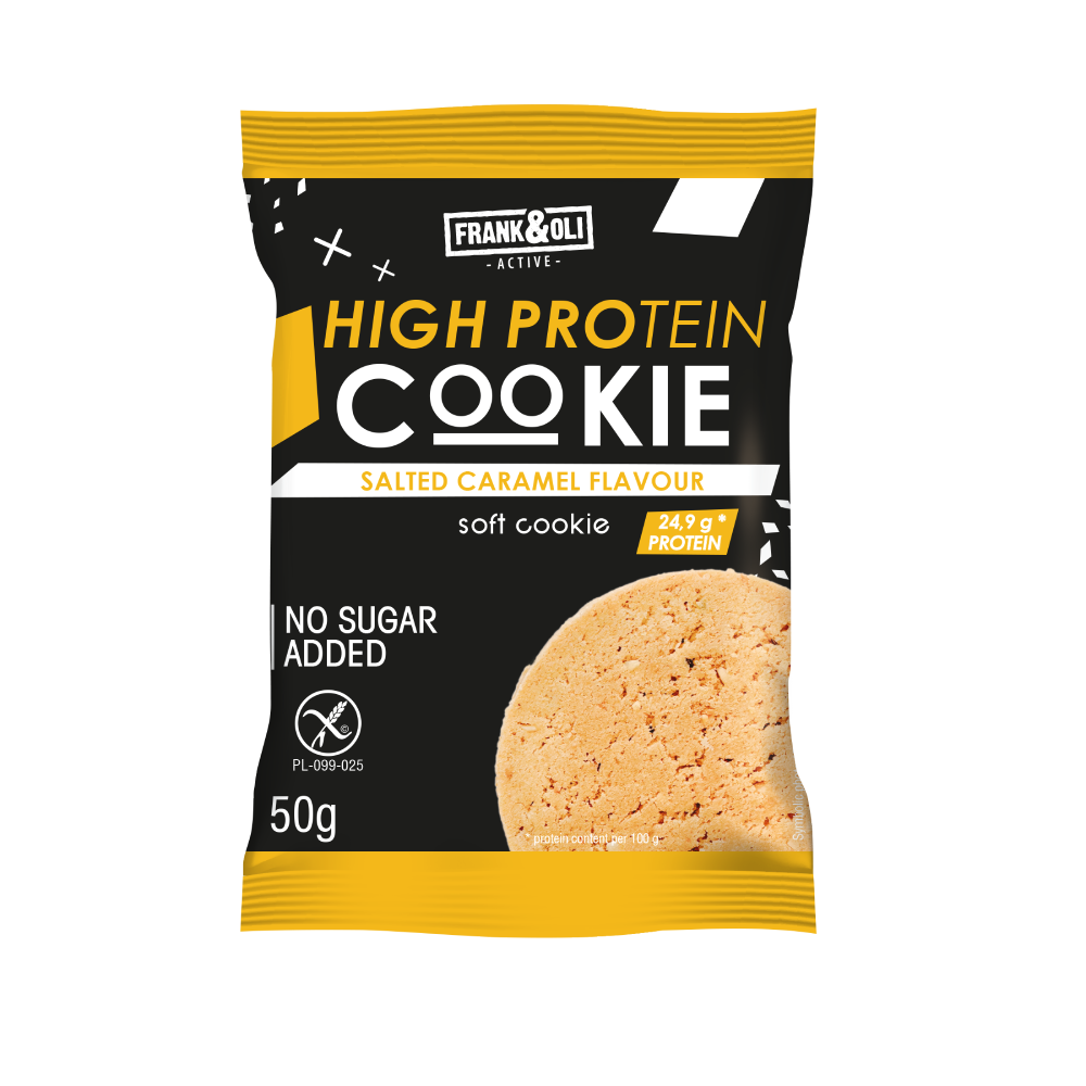 High Protein Soft Cookie 50g (Frank & Oli) Salted caramel