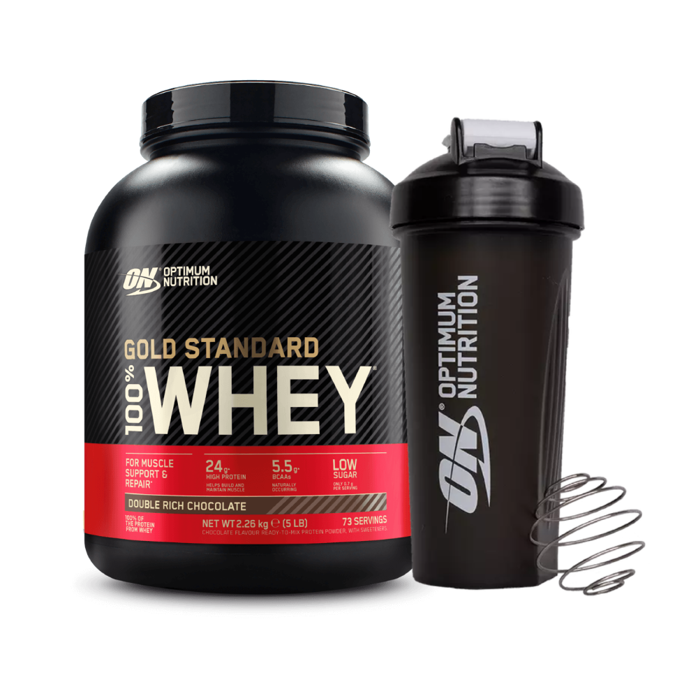 100% Whey Gold Standard 2270g + ΔΩΡΟ ON Shaker 600ml Plus Black Smartshake™ (Optimum Nutrition)