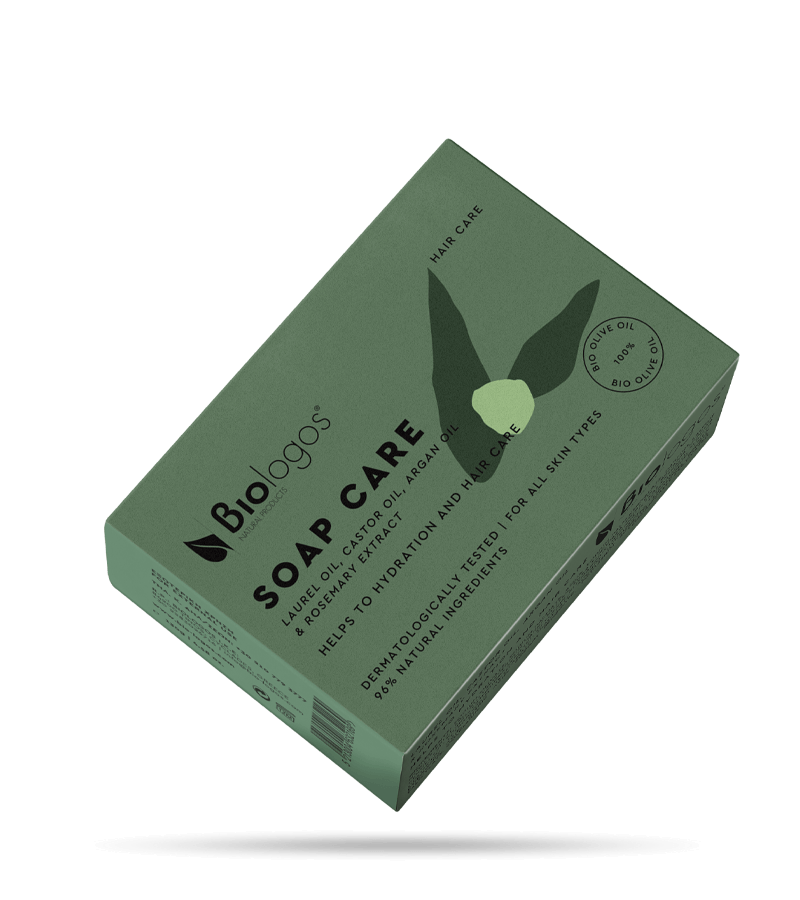 Σαπούνι με Δαφνέλαιο, Καστορέλαιο, Έλαιο Αργκάν & Εκχύλισμα Δεντρολίβανου 130g (Βιολόγος)