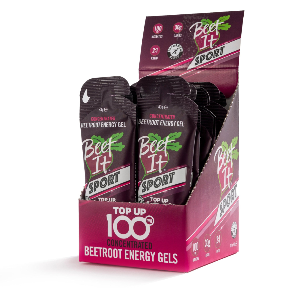 Beet It Sport Nitrate Energy Gel Top Up 100, 12x43g (Beet It Sport)