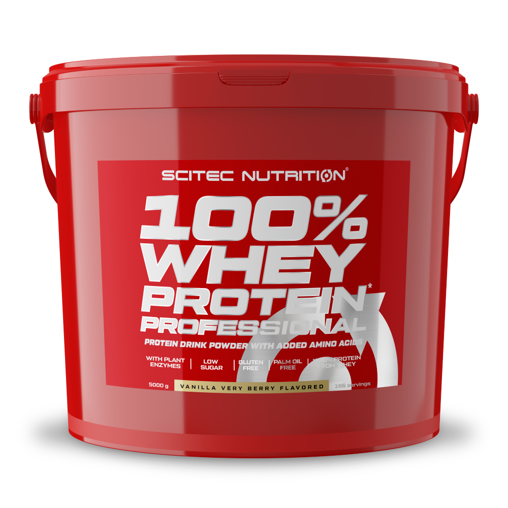 100% Whey Protein Professional 5000g (Scitec Nutrition) Vanilla Very Berry