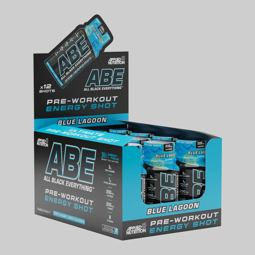 ABE Ultimate Pre Workout Shot 12x60ml (Applied Nutrition) Blue Lagoon