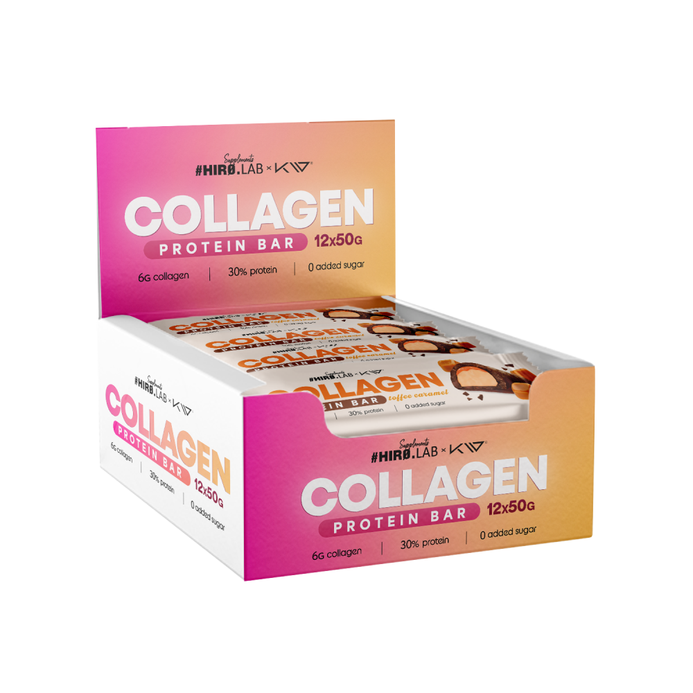 Collagen Protein Bar 12x50g (Hiro.Lab) BBE. 25/07/2026