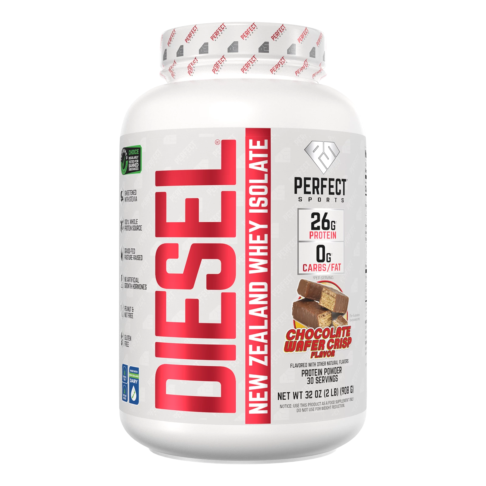 Diesel New Zealand Whey Protein Isolate 908g (Perfect Sports)