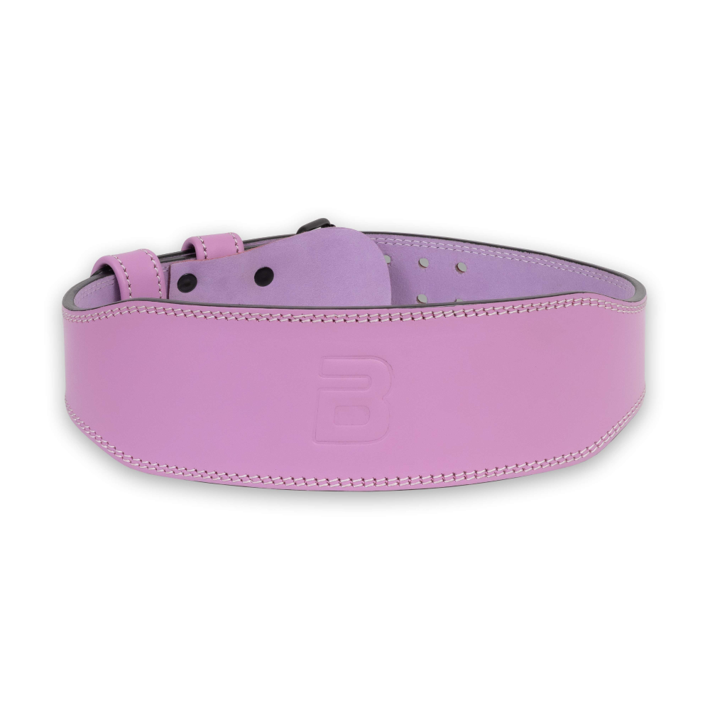 Bodybuilding Leather Belt Purple (BiotechUSA)